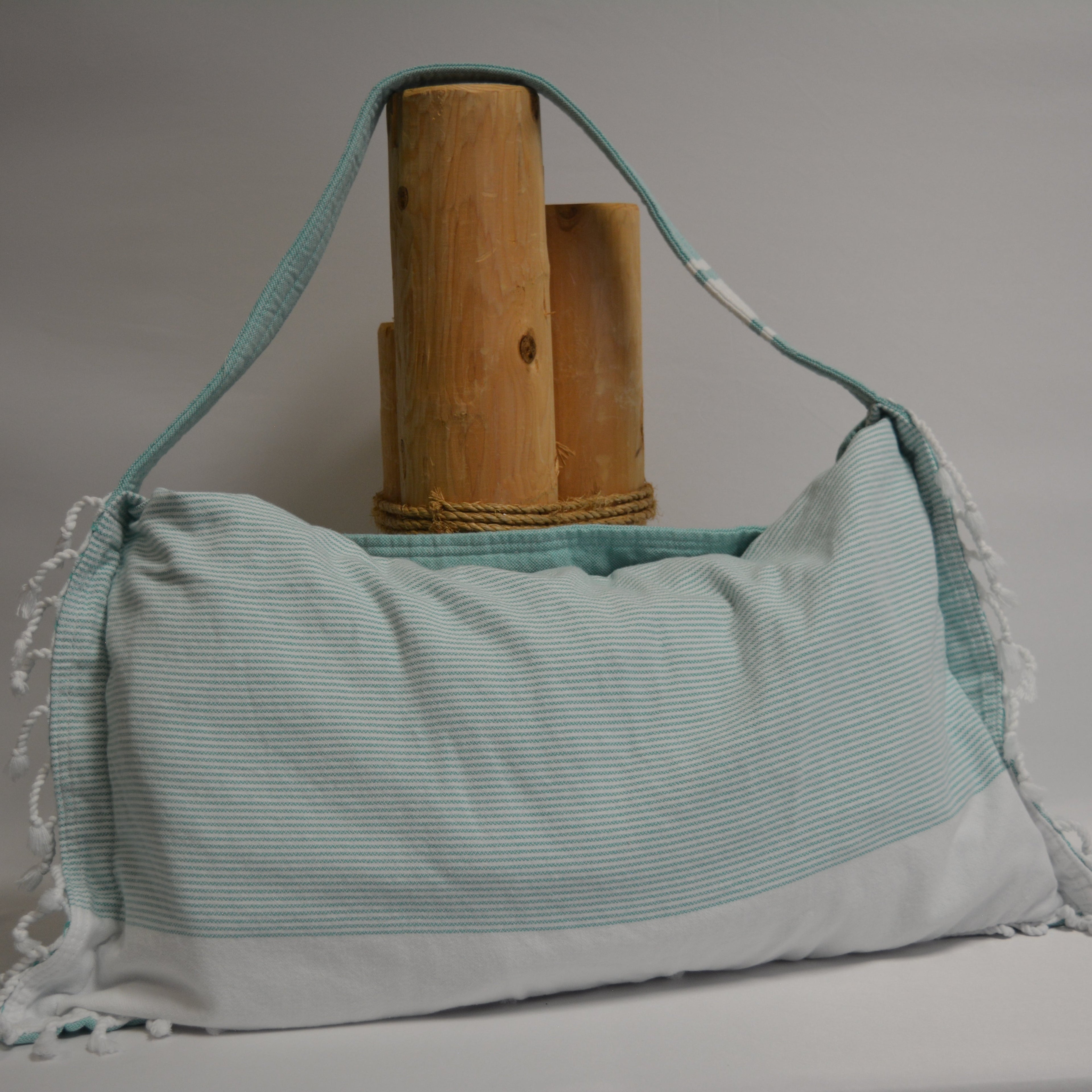 3 in 1 Turkish Cotton Beach Bag, Towel and Chair Cover (Solid Collection)