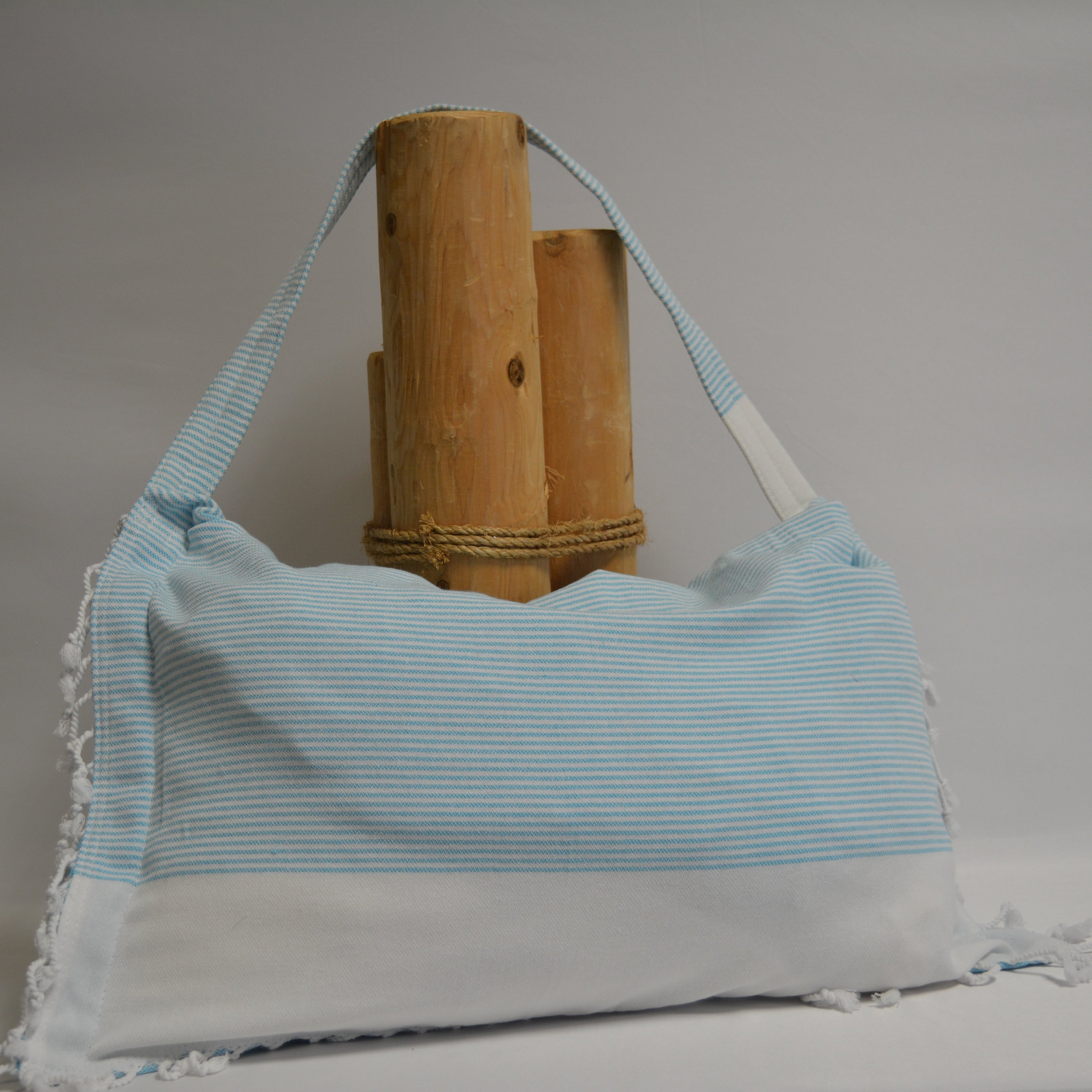 3 in 1 Turkish Cotton Beach Bag, Towel and Chair Cover (Solid Collection)