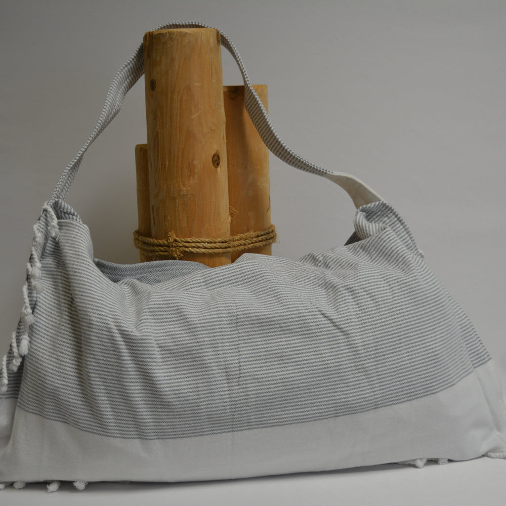 3 in 1 Turkish Cotton Beach Bag, Towel and Chair Cover (Solid Collection)