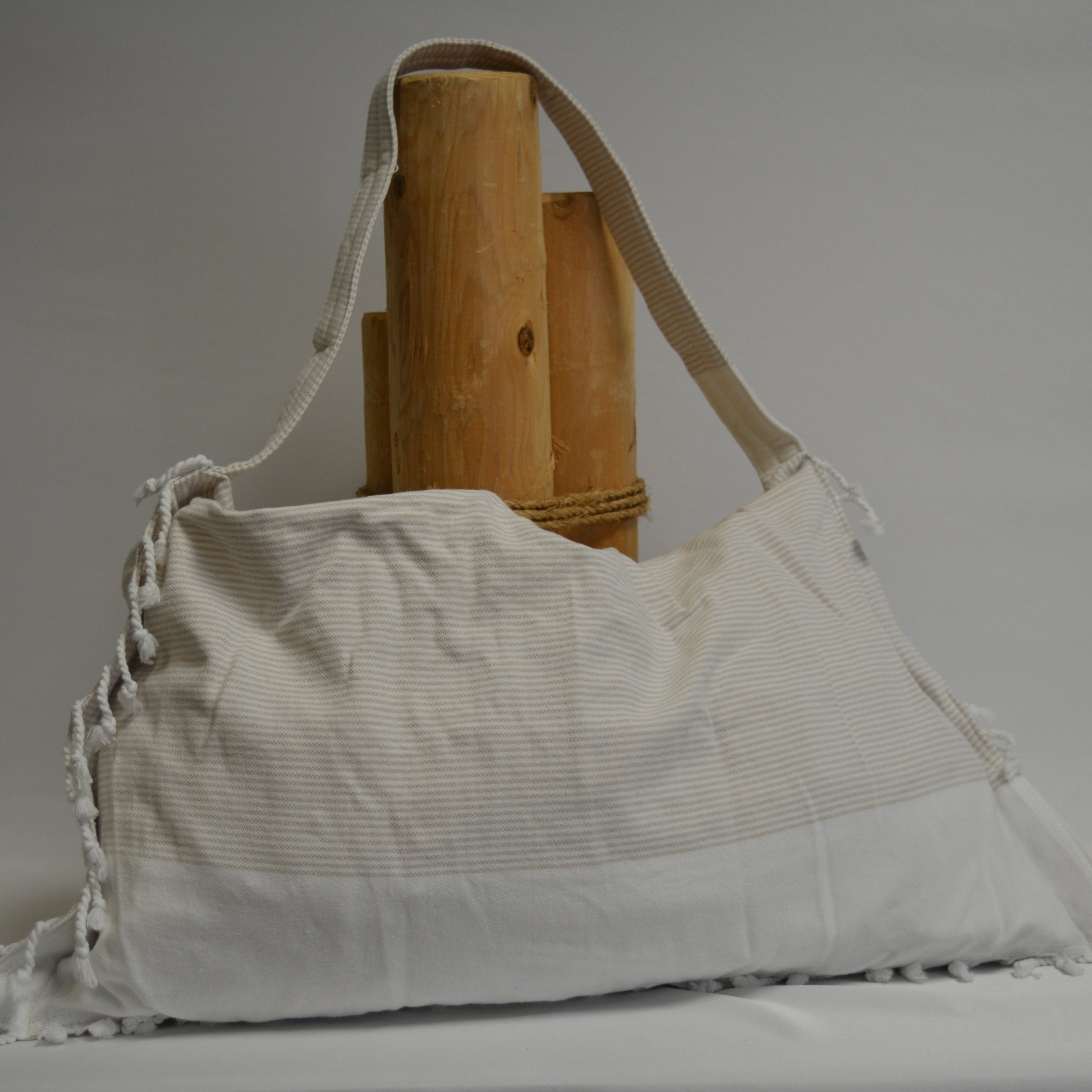 3 in 1 Turkish Cotton Beach Bag, Towel and Chair Cover (Solid Collection)