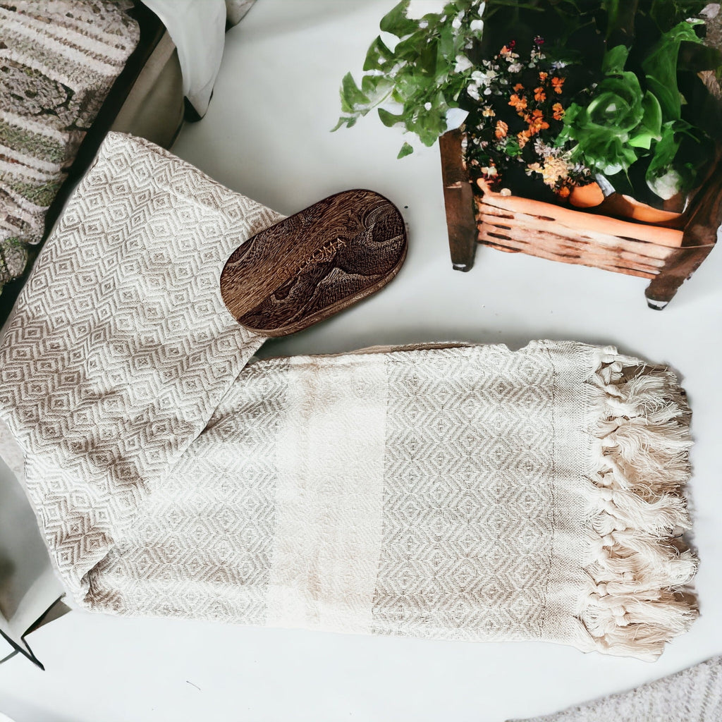 XL Turkish Cotton Towel 200GSM Oversized Bath, Pool, Hair and Picnic Towel